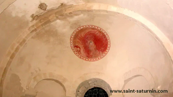 Décoration du plafond de la chapelle de la Madeleine