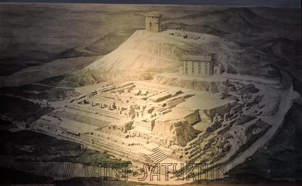 Le temple de Mercure au sommet du puy de Dôme
