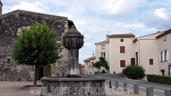 La fontaine Renaissance de Saint-Saturnin aujourd'hui