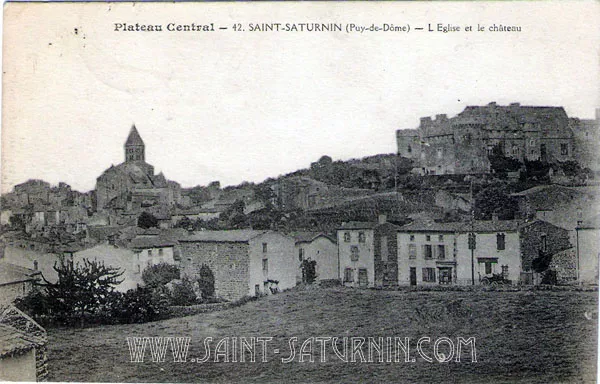 Vue de Saint-Saturnin depuis Rochemanie autrefois