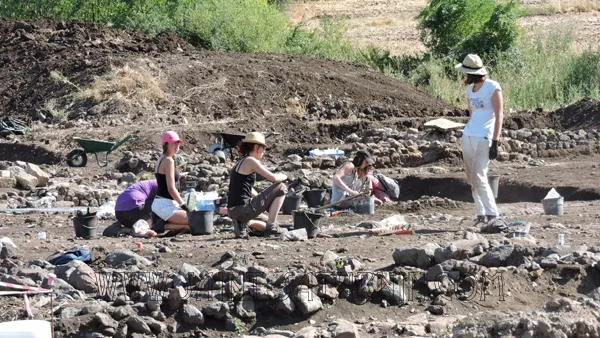 Chantier de fouilles de Corent, 2015