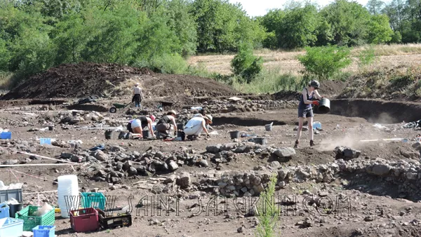 Fouilles de l'oppidum de Corent, 2015