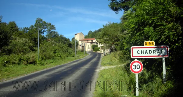 Entrée sud du village de Chadrat