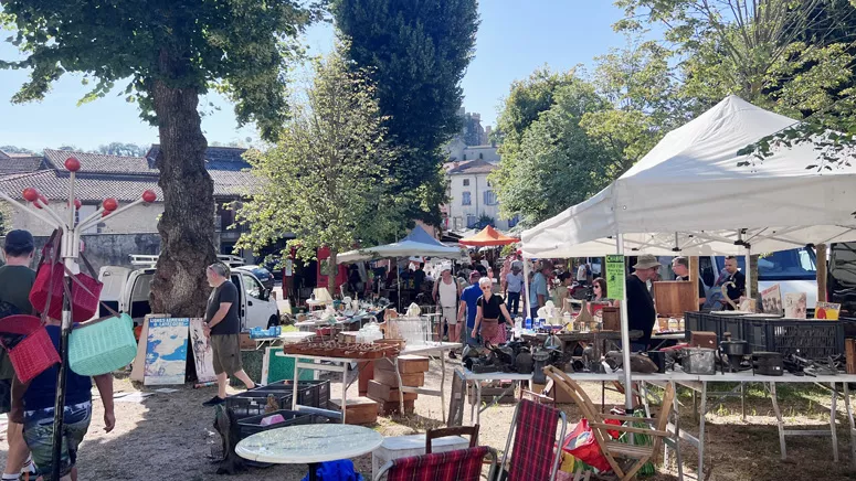 Trésors de brocante sous les tilleuls