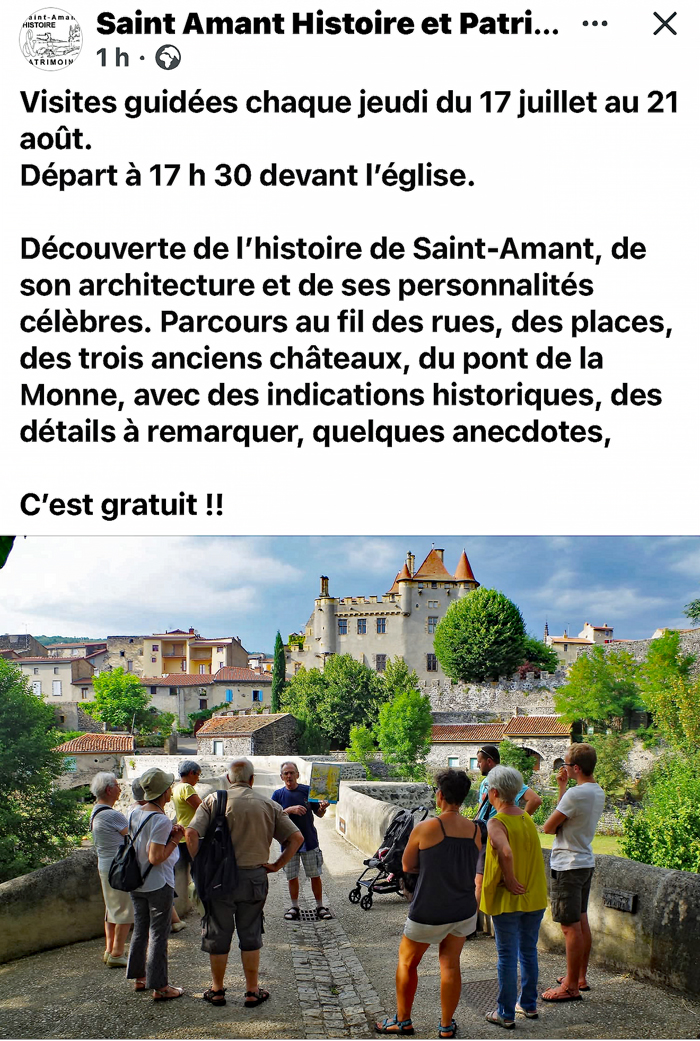 Découverte de Saint Amant Tallende 63