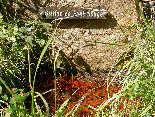 Dépôts d'oxyde de fer de la source de Font Rouge