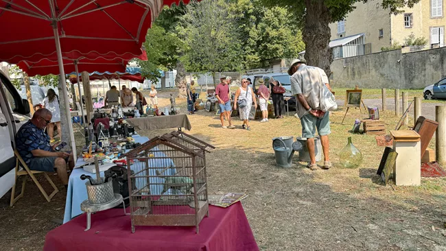 Objets de collection à la brocante