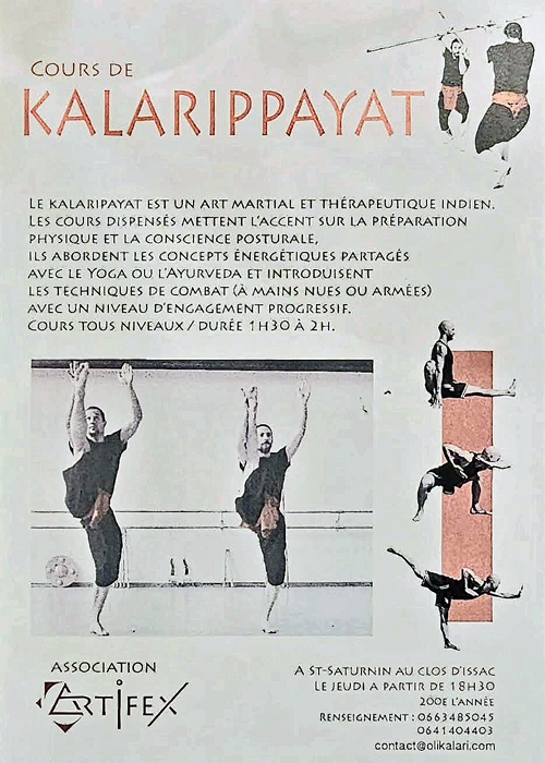 COURS DE KALARYPPAYAT SAINT SATURNIN