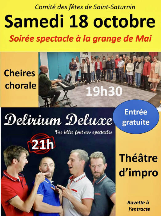 SAMEDI GRANGE DE MAI SAINT SATURNIN 63 SOIREE SPECTACLE