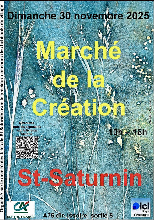 Le Marché de la Création à Saint-Saturnin (63)