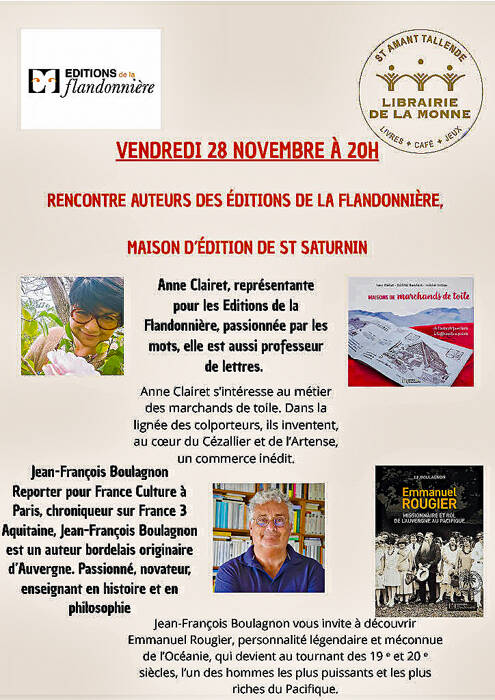 Rencontre des auteurs de La Flandonnière