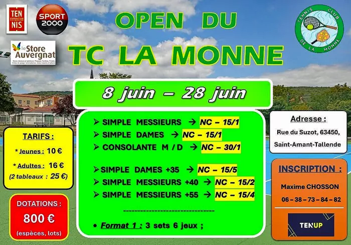 Tournoi Open du Tennis Club de la Monne