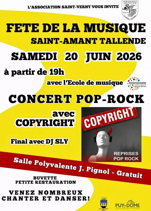 FETE DE LA MUSIQUE SAINT AMANT TALLENDE