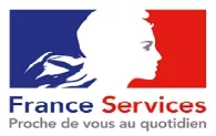 Logo France Services — Proche de vous au quotidien