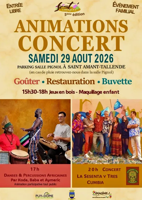 CONCERT ANIMATION SAINT AMANT TALLENDE AOUT 26