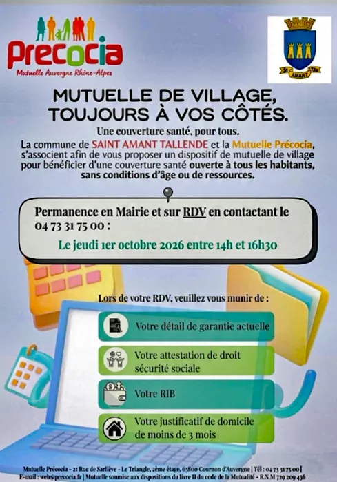 SAINT AMANT TALLENDE – PRECOCIA MUTUELLE