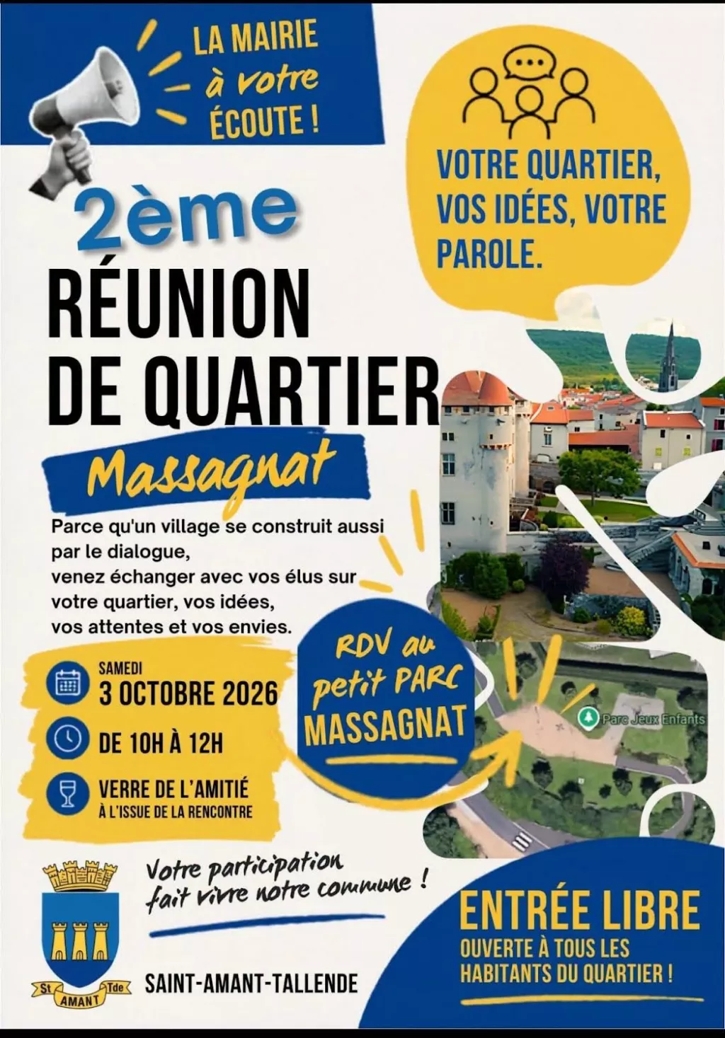 SAINT AMANT TALLENDE REUNION DE QUARTIER 63