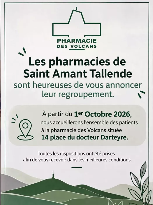REGROUPEMENT DES PHARMACIES DE SAINT AMANT TALLENDE